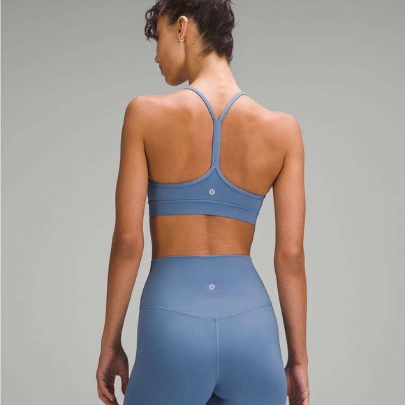 Lululemon Athletica Sinatra Blue Flow Y Nuluâ Bra - Picture 2 of 3